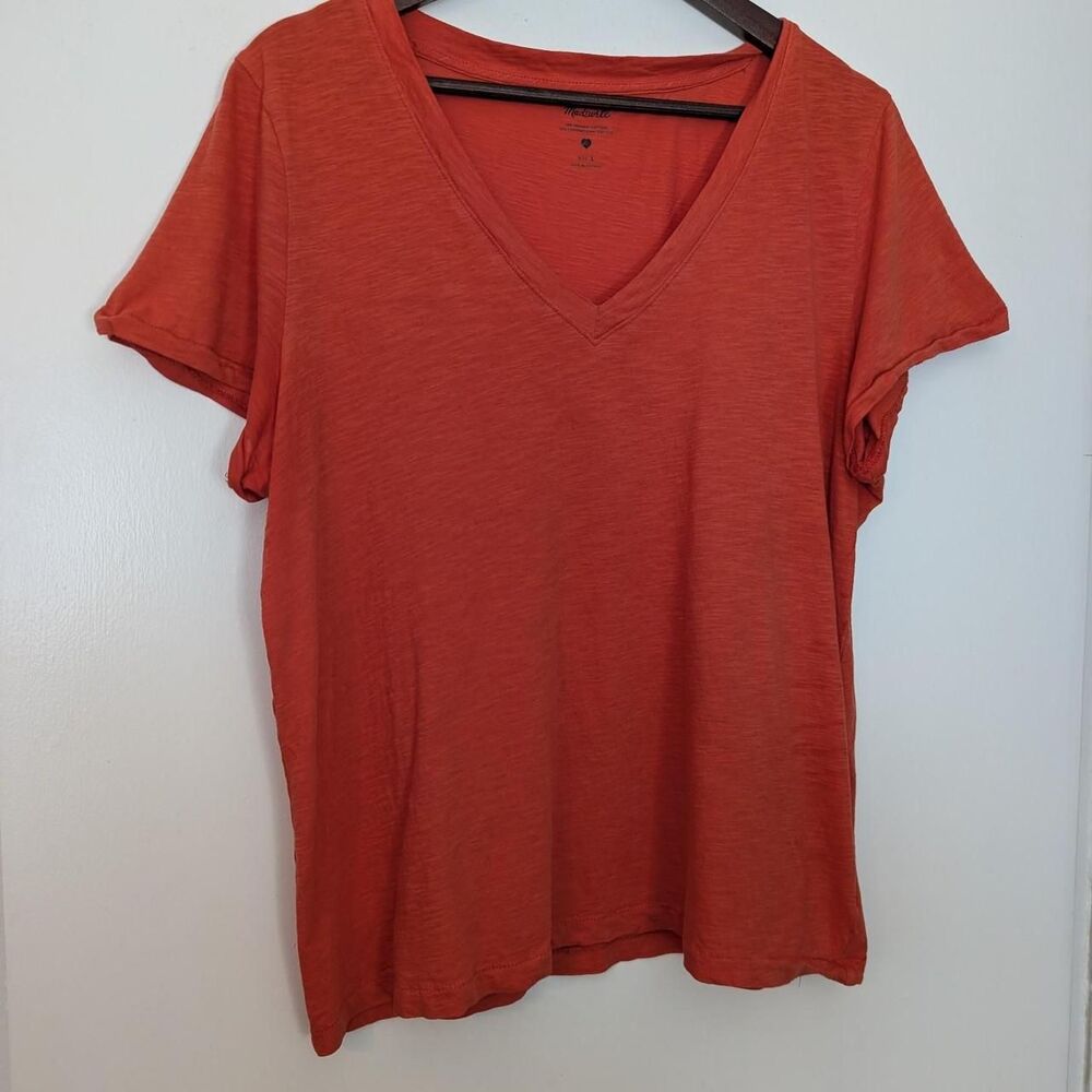 Madewell Women's Orange T-shirt